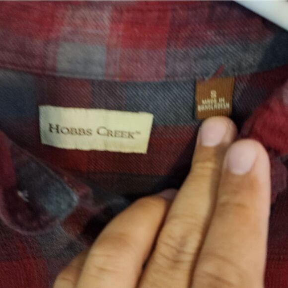Men's Hobbs Creek longsleeve flannel shirt, size small - Picture 2 of 3